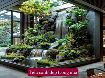 Tiểu cảnh thác nước và núi đá đẹp #tieucanh #sanvuondep #cakoi #sanvuon_tieucanh #tieucanhdepvn #hoca #tieucanhmini #tieucanhsanvuon 