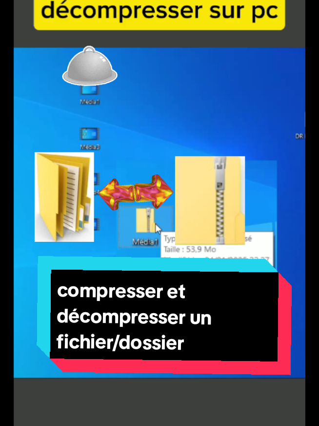 #creatorsearchinsights compresser et décompresser un fichier/dossier sur Windows ! #astuce #windows #pc #laptop #lenovo #2025 