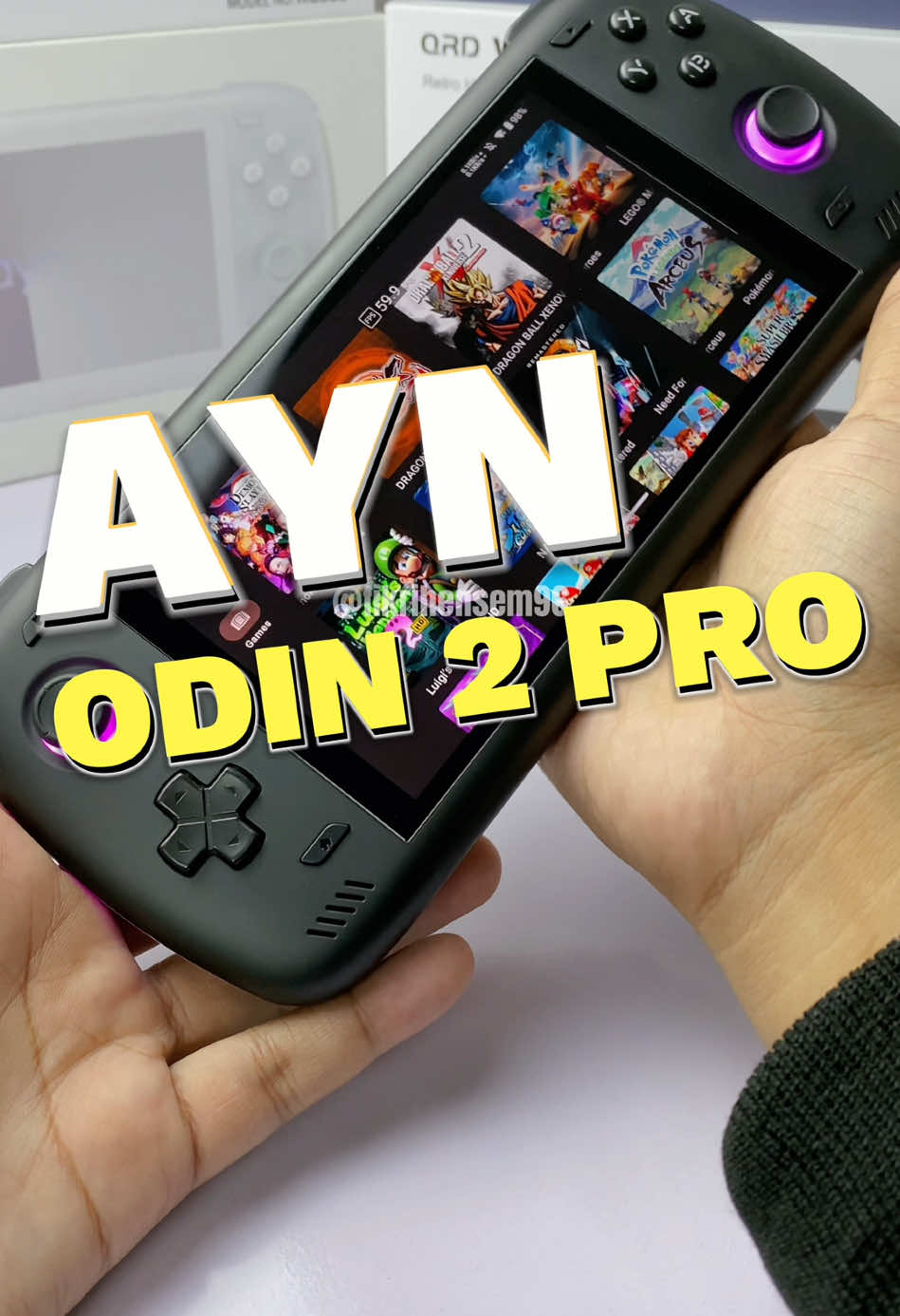 Link pembelian ada di bio saya . Go and check out guys ! #tiktokgaming #gaming #handheldconsole #handheldgame #aynodin #aynodin2pro 