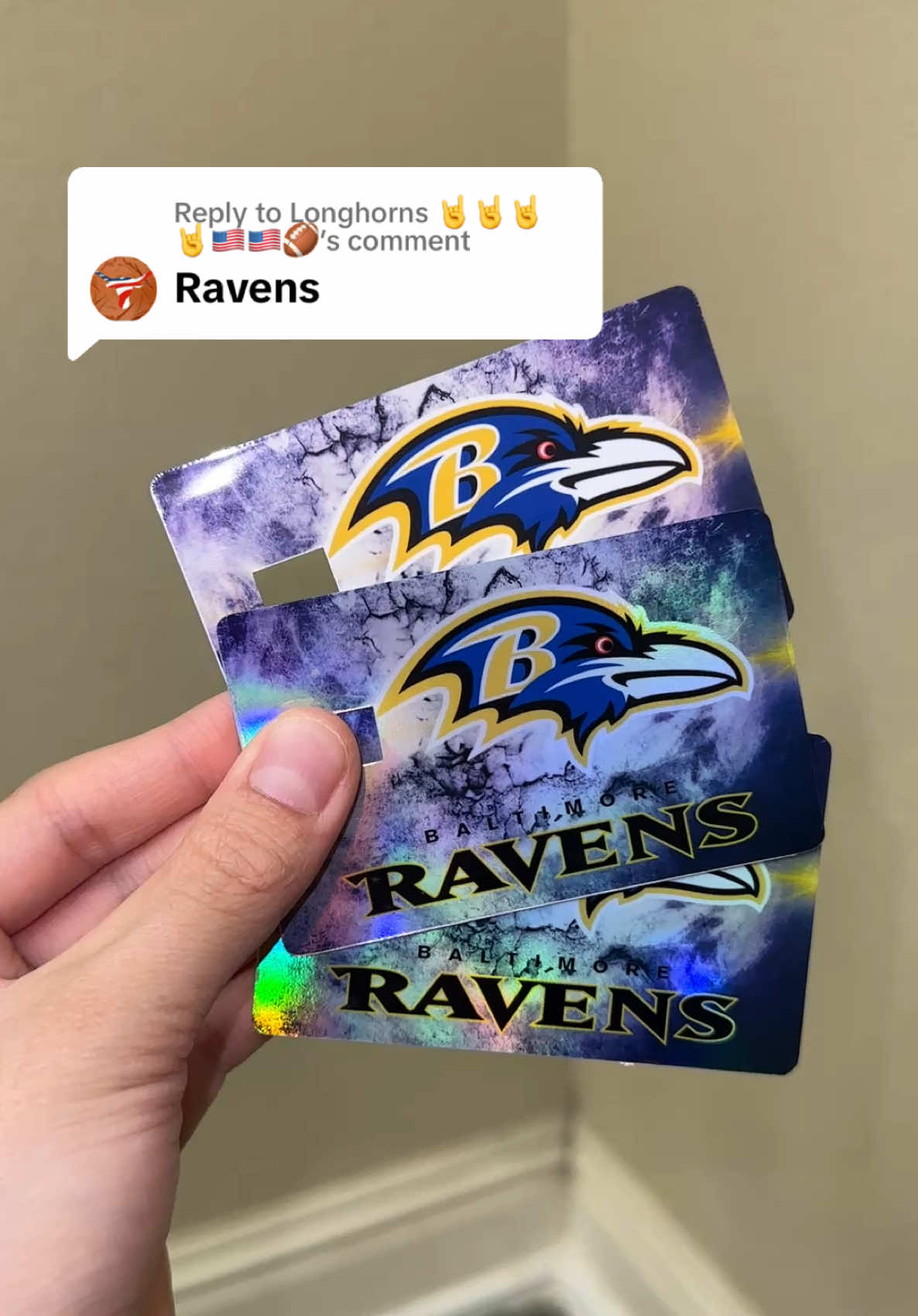 Replying to @Longhorns 🤘🤘🤘🤘🇺🇸🇺🇸🏈 Click the link below to order the ravens on our tiktok shop 🔥 #22 on the listings! 