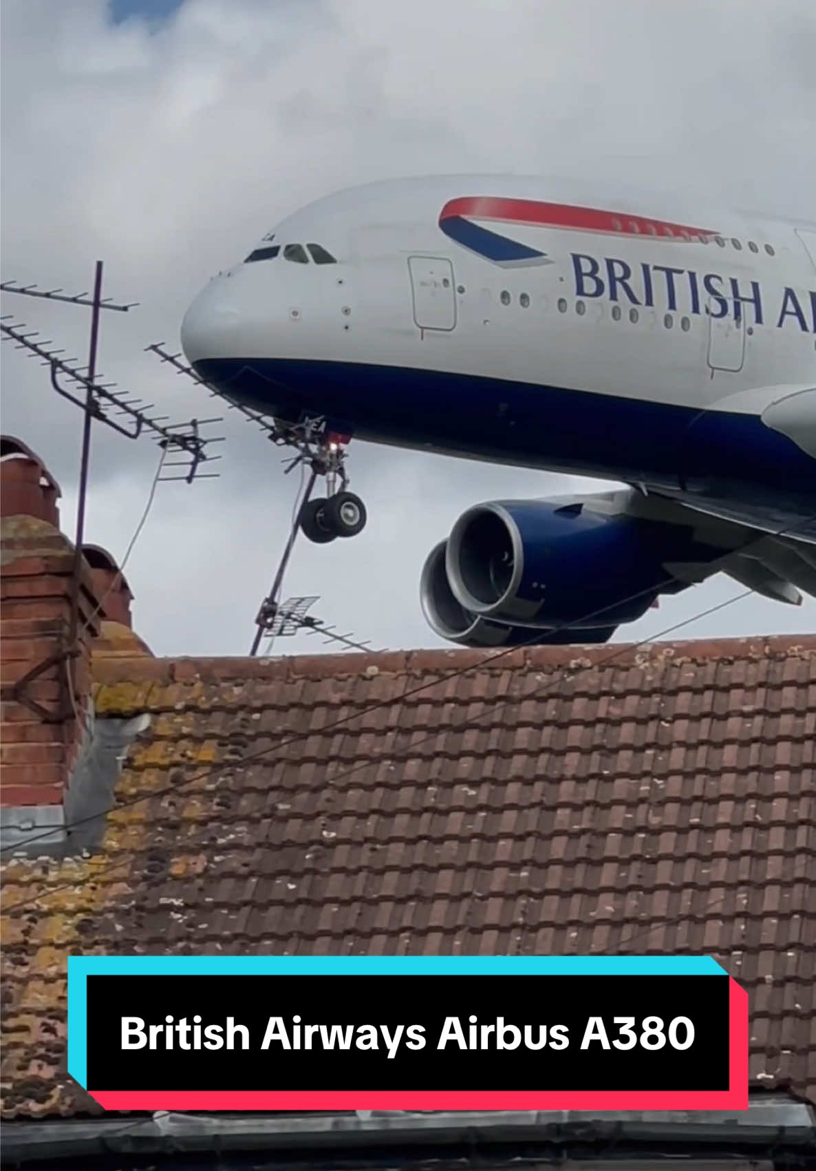 British Airways Airbus A380 😮✈️#airbus #airbusa380 #aviation #airplane #planespotting #britishairways #airport #CapCut 