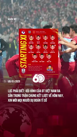 MỜI MỌI NGƯỜI DỰ ĐOÁN TỈ SỐ#60giay #theanh28 #tiktoknews #theanh28news #vietnamvodich #aseancup2024 