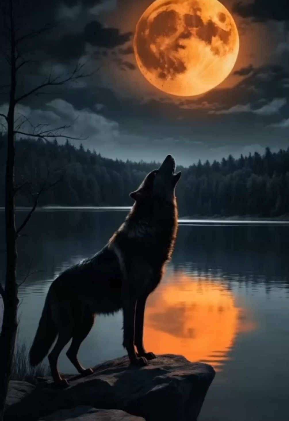 Live wallpaper | wolf and full moon | #wolf #livewallpaper #4klivewallpapers #livewallpaper4k #8kwallpaper  #aiwallpaper #fantasywallpaper #aicontent #aifantasy #fantasyworld #wolfmoon 