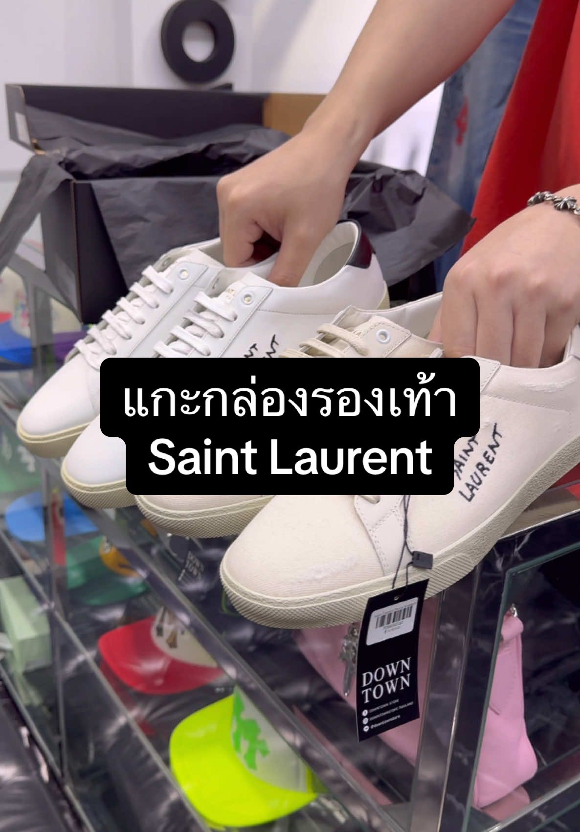 @Downtown Official แกะกล่องรองเท้า Saint Laurent Leather Sneakers #downtownstore #sneakers #รองเท้าแฟชั่น #yvessaintlaurent 