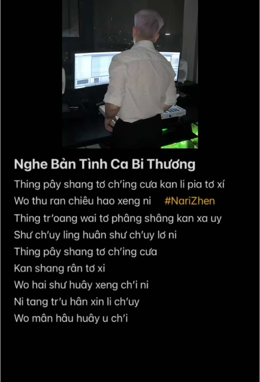 Nghe Bản Tình Ca Bi Thương Remix phiên âm tiếng Việt | Cre @Lê Bảo #chamnari #narizhen #xuhuong #phienamtiengviet #chinasong #nhachaymoingay #trending #fyp #nhactrungquoc #lyrics #chinese #翻唱 #foryou #听悲伤的情歌伴奏 #nghebantinhcabithuongbeat #nghebantinhcabithuong #听悲伤的情歌 @只只🎶 