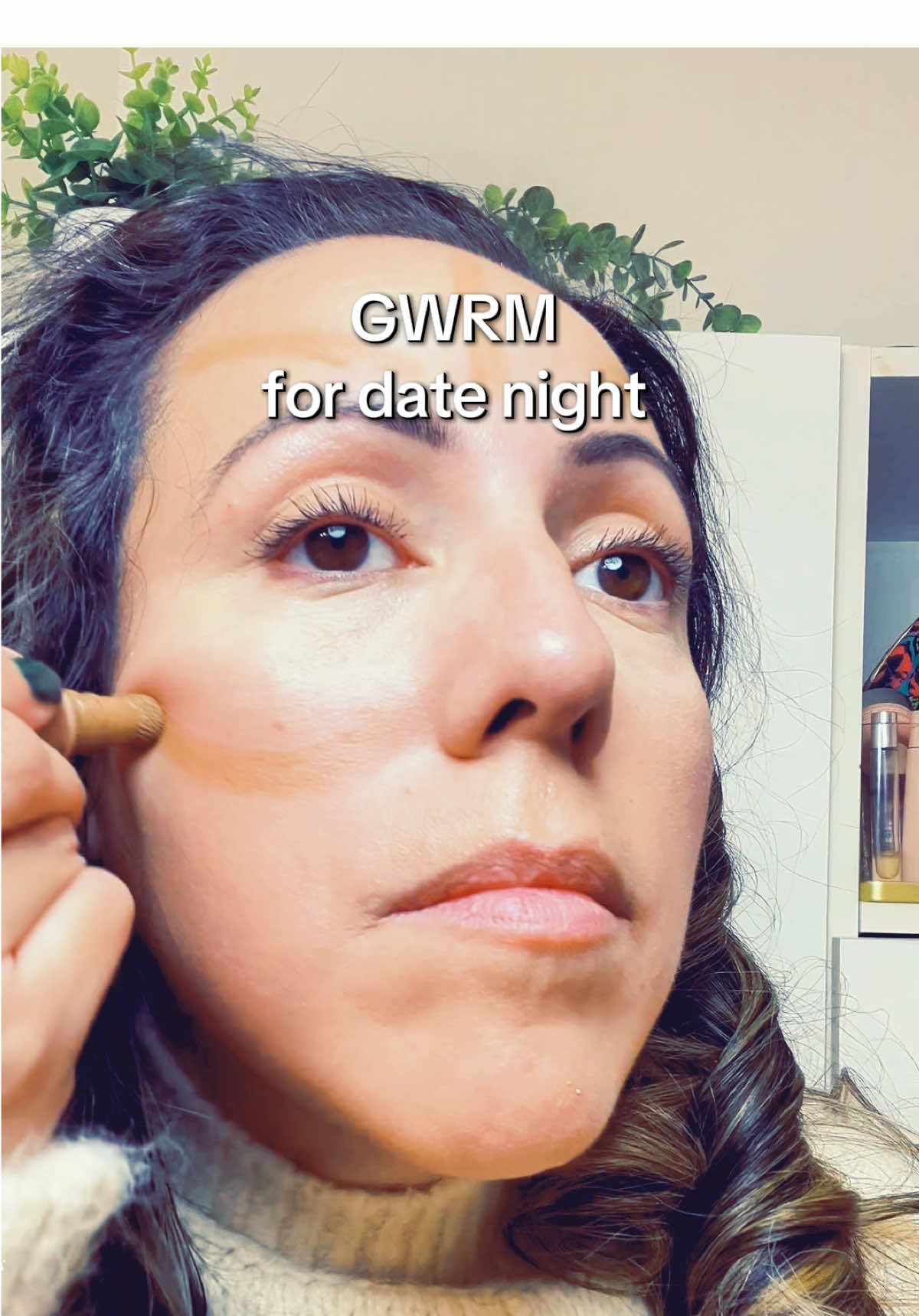 GRWM for date night #grwm #grwmover40 #over40makeup #over40hairtips #40andover #hairstyles #hairstylestutorials #hairstylesover40 #automatichaircurler #haircurler #CapCut  