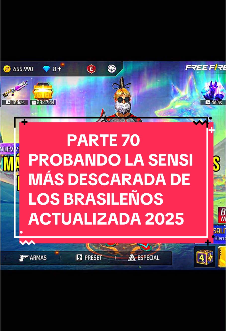 Parte 70 | Probando La Sensibilidad Más Descarada De Los Brasileños 🇧🇷 En La Nueva Actualización 2025 🔥#fyp #freefirelatam #settings #sensibilidadefreefire #configuracionesfreefire #f4ng_r444 #sensibrasileña🇧🇷 #brasil🇧🇷 #blk_vg24 