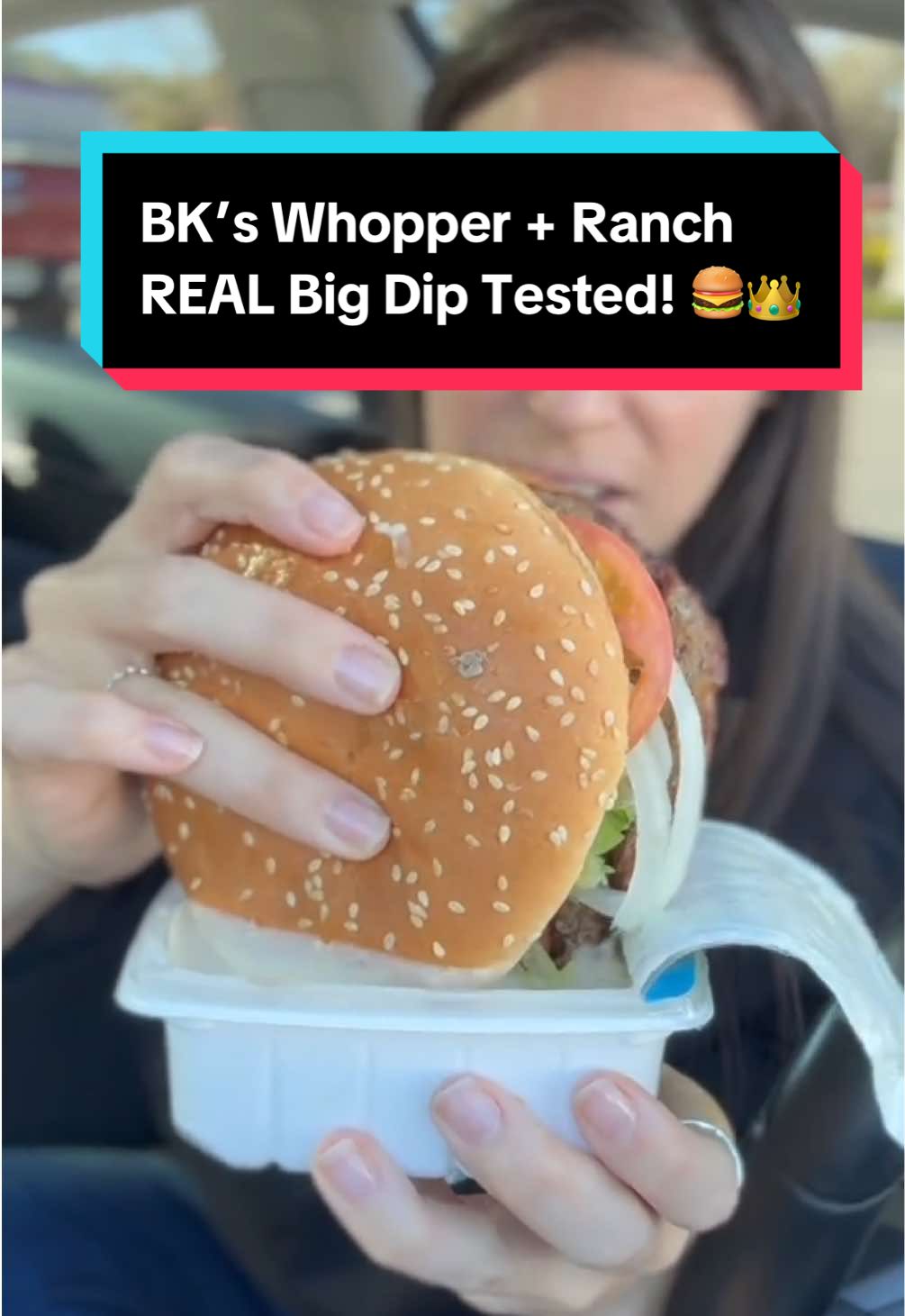 #real @Burger King #bigdip #whopper #duo #tested 😱🙌🍔👑 #bk #sent #me #a #gift 😱🙏#BurgerKing #giant #bk #ranch #saucepacket #whopper #tastetest #hiddenvalley #fullexperience #yourule #fyp #creatorinsights 