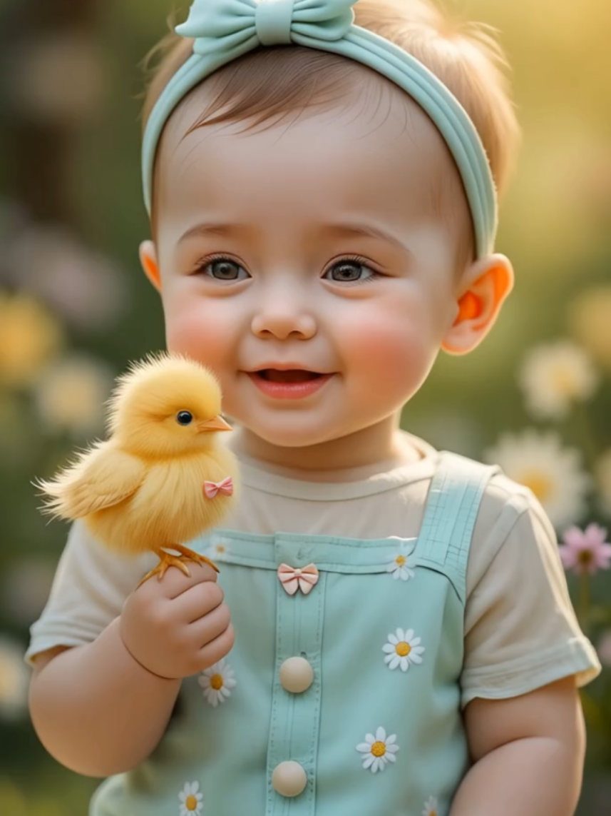 Adorable little babies and animals #usa #kids #viral #AI #babytiktok #foryou #cutebaby #cute #cat #animal 