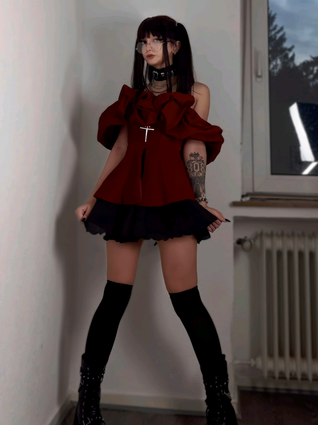 If u win the race u can choose Rin's outfit 💖 #gothfashion #outfitinspo #fyp #cargirl #rintohsaka 