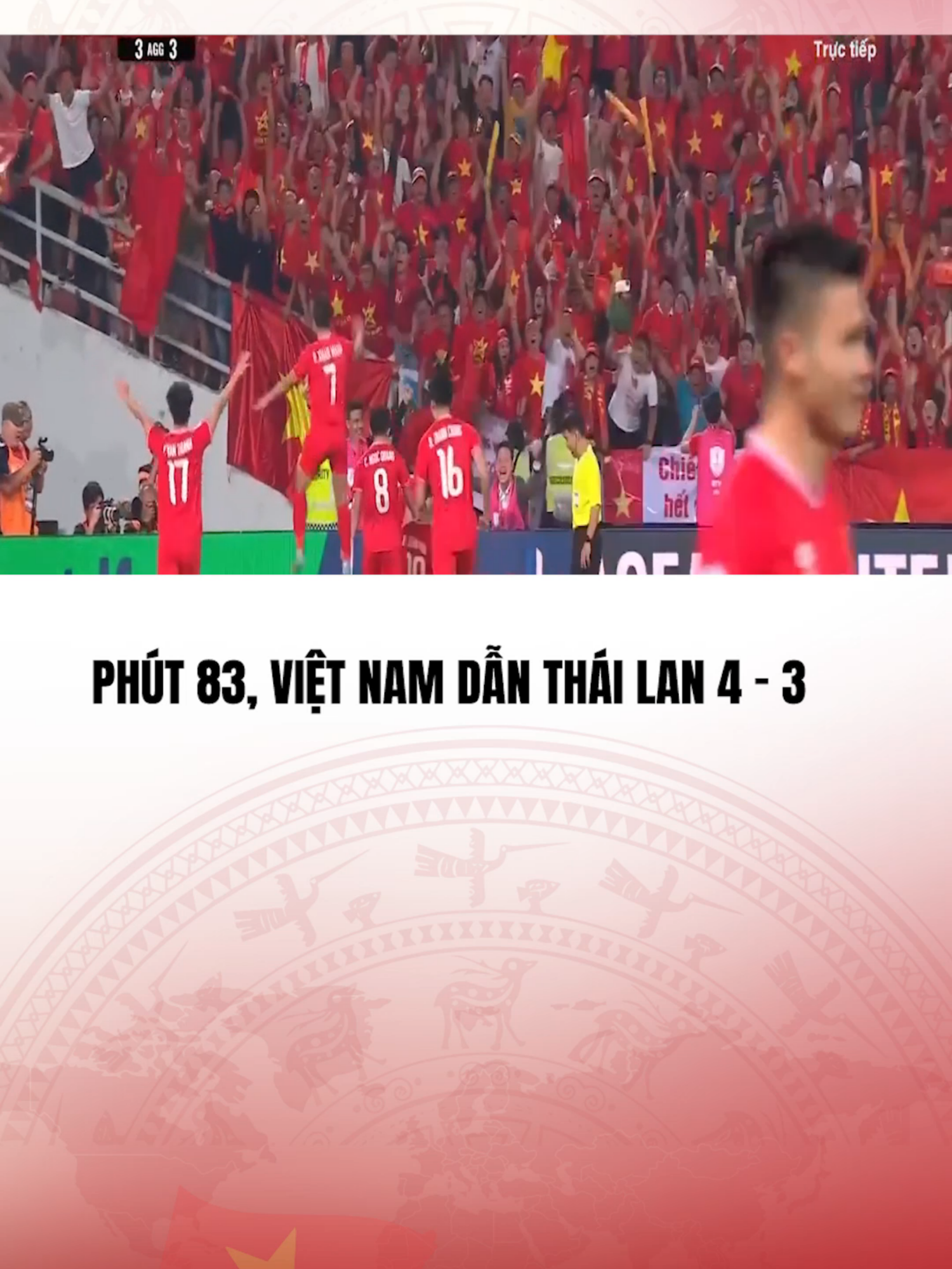 Việt Nam vươn lên dẫn 4 - 3 trước Thái Lan tại Chung kết lượt về#aseancup2024#vtvcabtintuc#vtvcab#tiktoknews#aseanutdfc