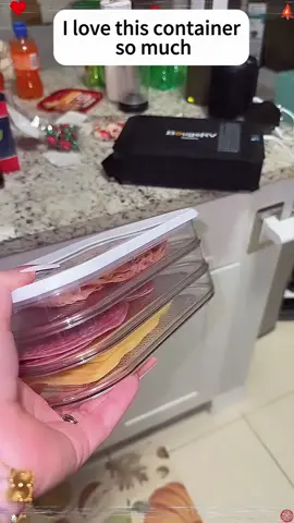 Kitchen find I never knew I needed #foodcontainer #threetiercontainer #foodstorage #delimeats #sandwhiches #foodorganization #organizing #fridgerestock #refrigerator #TikTokShop #tiktokshopblackfriday #kitchenfind #tiktokshopcybermonday #goodforyou 