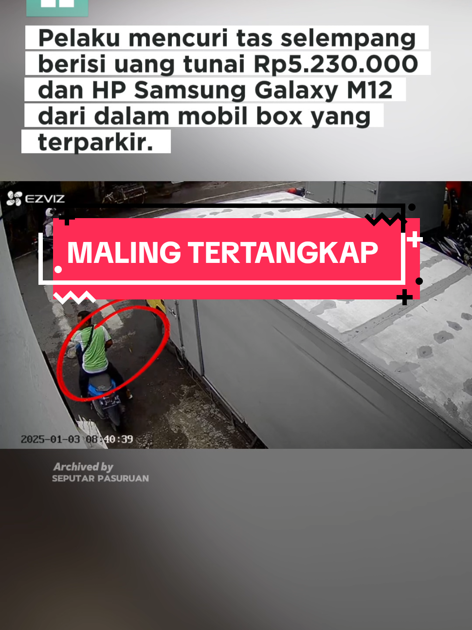 Satreskrim Polres Pasuruan Kota berhasil mengungkap kasus pencurian yang terjadi pada Jumat (03/01/2025) di depan Gudang PT. Panca Arta Jaya, Jl. Sulawesi No. 58, Trajeng, Panggungrejo, Kota Pasuruan. Pelaku mencuri tas selempang berisi uang tunai Rp5.230.000 dan 1 unit HP Samsung Galaxy M12 dari mobil box double N-8594-BC yang terparkir. Modusnya, pelaku memasukkan tangan melalui kaca jendela mobil yang terbuka. Setelah berhasil, pelaku kabur menggunakan motor Yamaha warna biru. Berdasarkan rekaman CCTV, pelaku berhasil diamankan di rumahnya di Kel. Tambaan, Kec. Panggungrejo, Sabtu (04/01/2025). Hasil penyelidikan mengungkap bahwa pelaku merupakan residivis dengan tiga kasus serupa pada tahun 2024, yaitu: 1️⃣ Juni: Mencuri dua tabung gas di Warungdowo. 2️⃣ September: Mencuri kardus makanan ringan di Bugul Lor. 3️⃣ Oktober: Mencuri sepeda pancal di Pohjentrek. Akibat kejadian ini, korban mengalami kerugian total Rp7.230.000. Pelaku kini dalam proses hukum lebih lanjut.