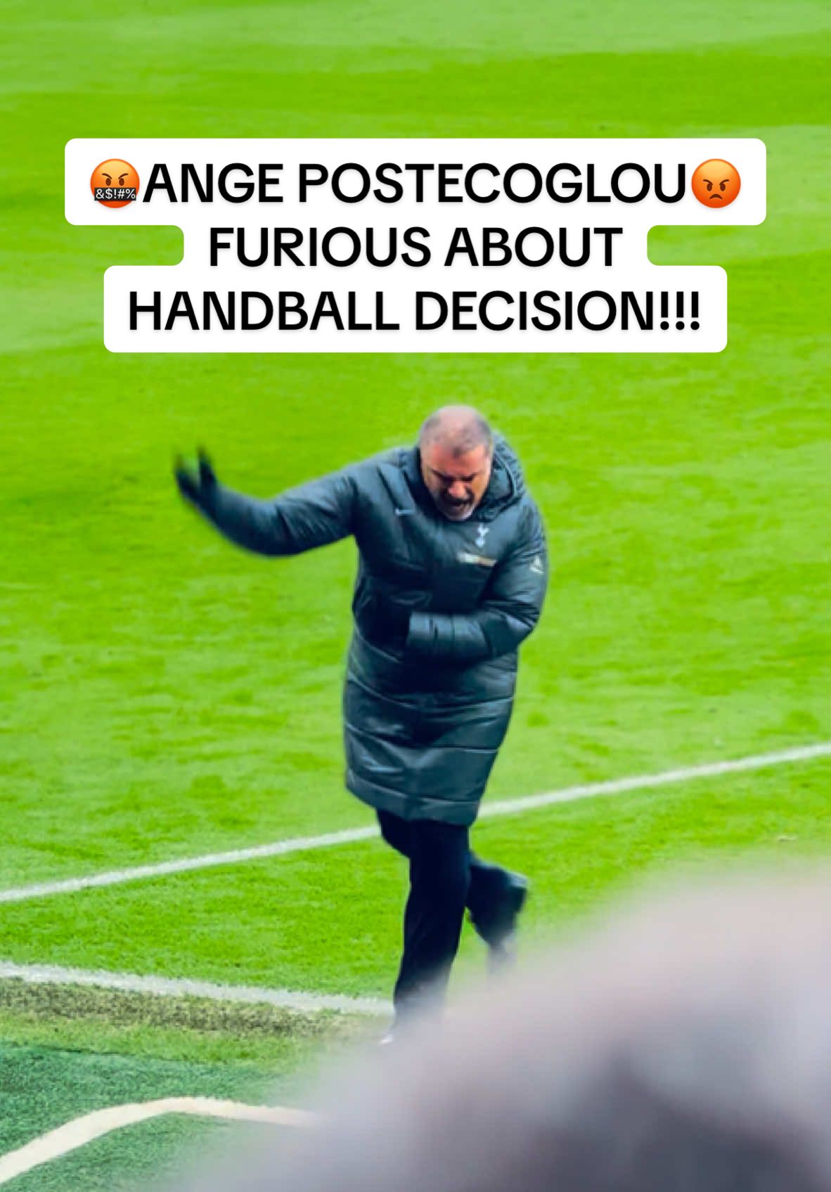 Ange Postecoglou 😡 FURIOUS After Controversial Handball Decision in Spurs vs Newcastle Game! #PremierLeague #TottenhamHotspur #Newcastle #Handball #ForYou #Viral #Spurs #Manager #AngePostecoglou #Angry  