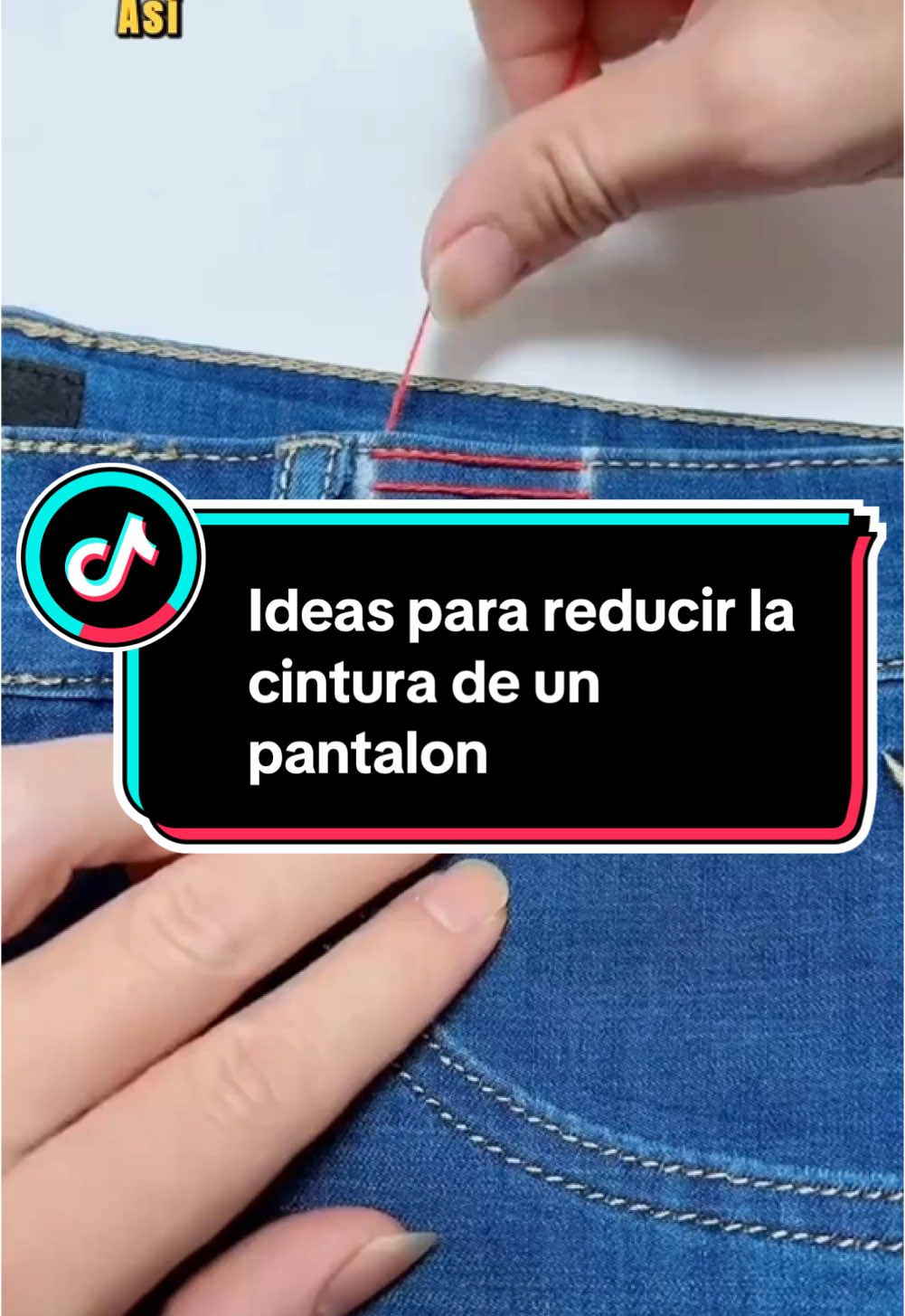 Ideas para reducir la cintura de un pantalón #costura #DIY #manualidades 