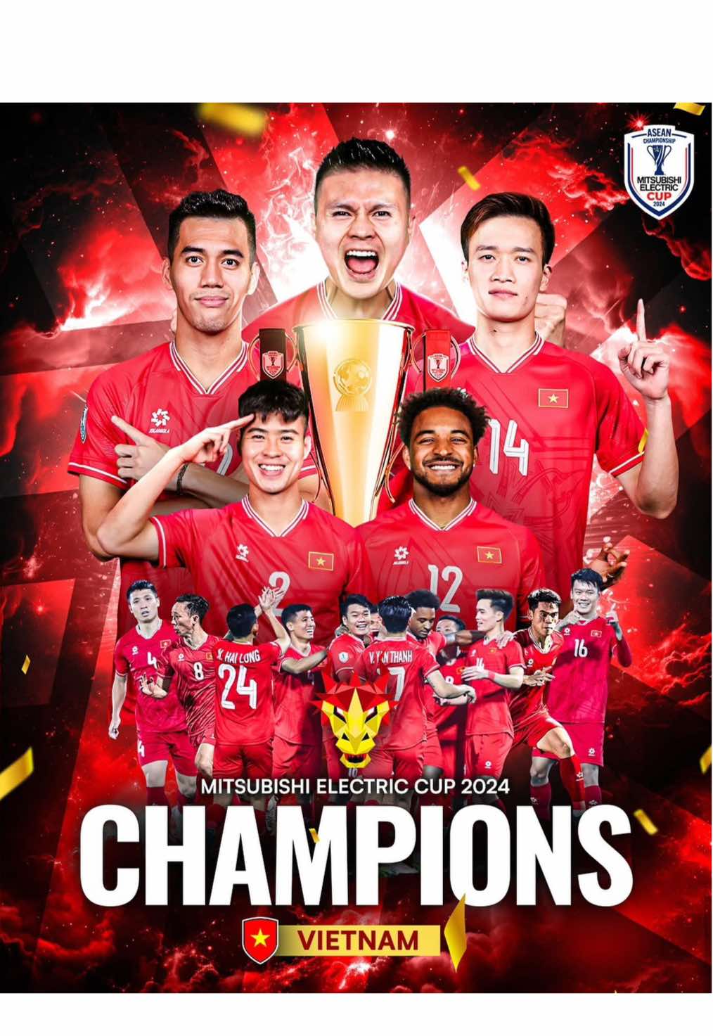 🇻🇳 KINGS OF ASEAN 👑 #MitsubishiElectricCup #ASEANUtdFC #vietnam