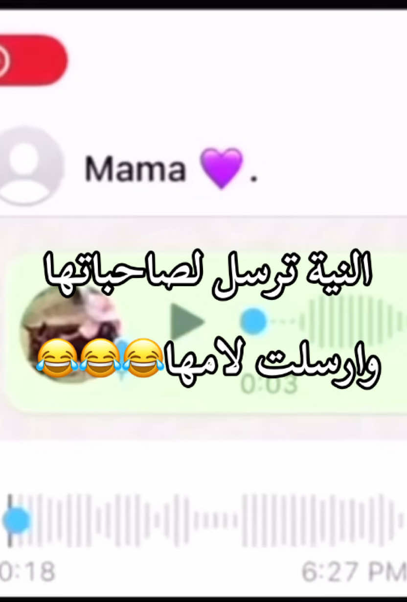 ارسلت لأمها بالغلط وفصلت عليها😂😂😂😂 #فصلات #الام #محادثات 