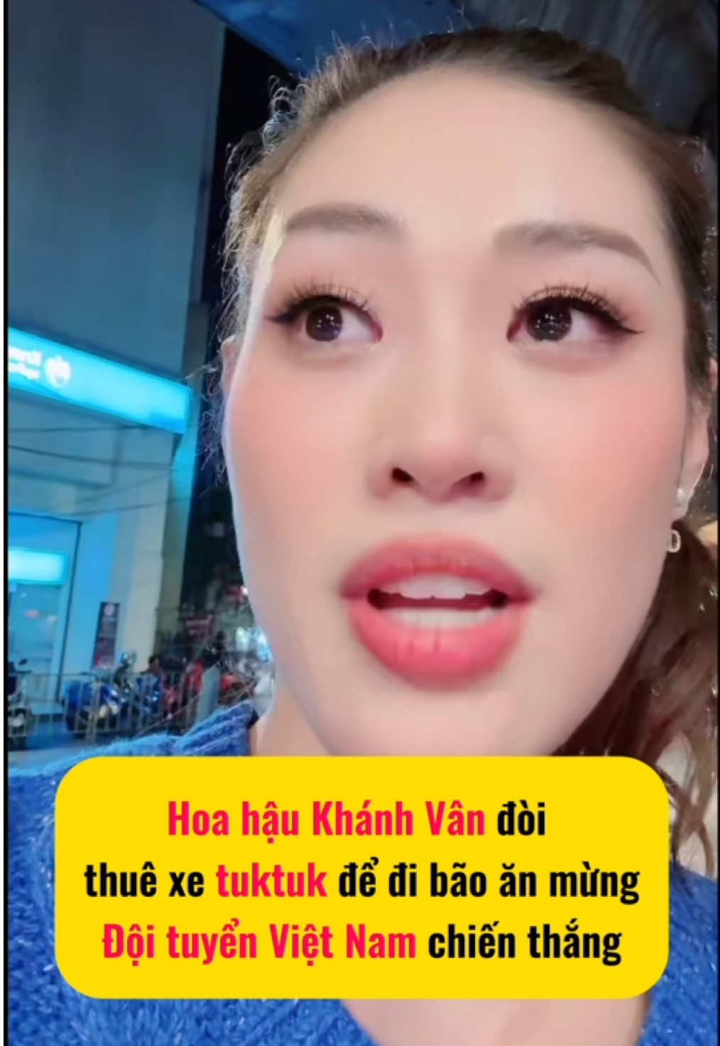 🔥Hoa hậu Khánh Vân liều lĩnh  đòi đi bão ăn mừng chiến thắng của Đội tuyển Việt Nam ở đất Thái, #hoahaukhanhvan #khanhvan #vnetizen #doituyenvietnam #viraltiktok #tiktokgiaitri #xuhuong #dramatiktok #tintucgiaitri 