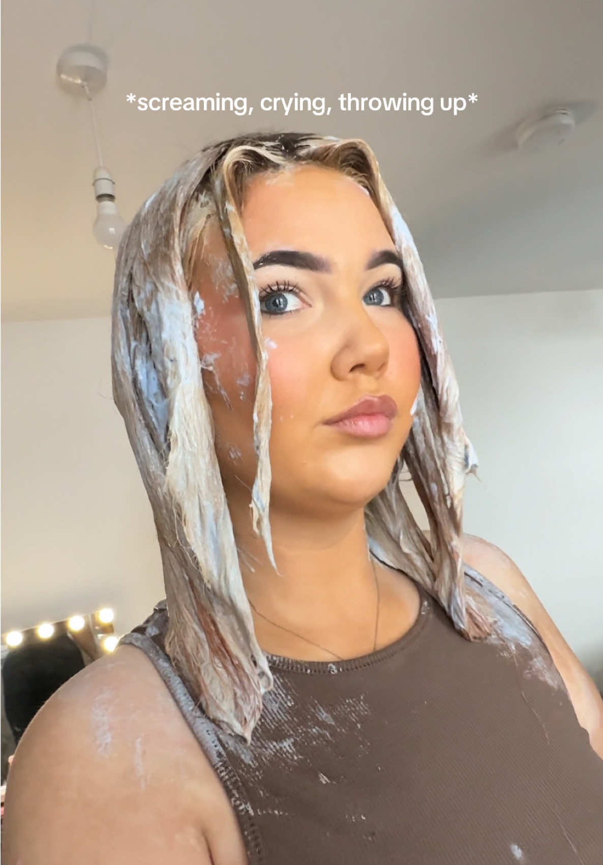 Blonde babe coming through xx #bleach #diybleach #bleachhairathome #balcktoblonde #gingertoblonde #blondehair #bradmondo #hairmistake #gonewrong #OhNo #bleachinghair #bleachinghairfails #fyp #viral 