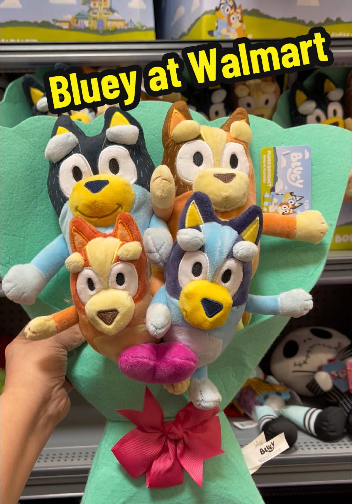 Bluey bouquet! 🩵🧡🩵🧡 @Walmart  #bluey  #walmart #bouquet #plushies #valentines #disney