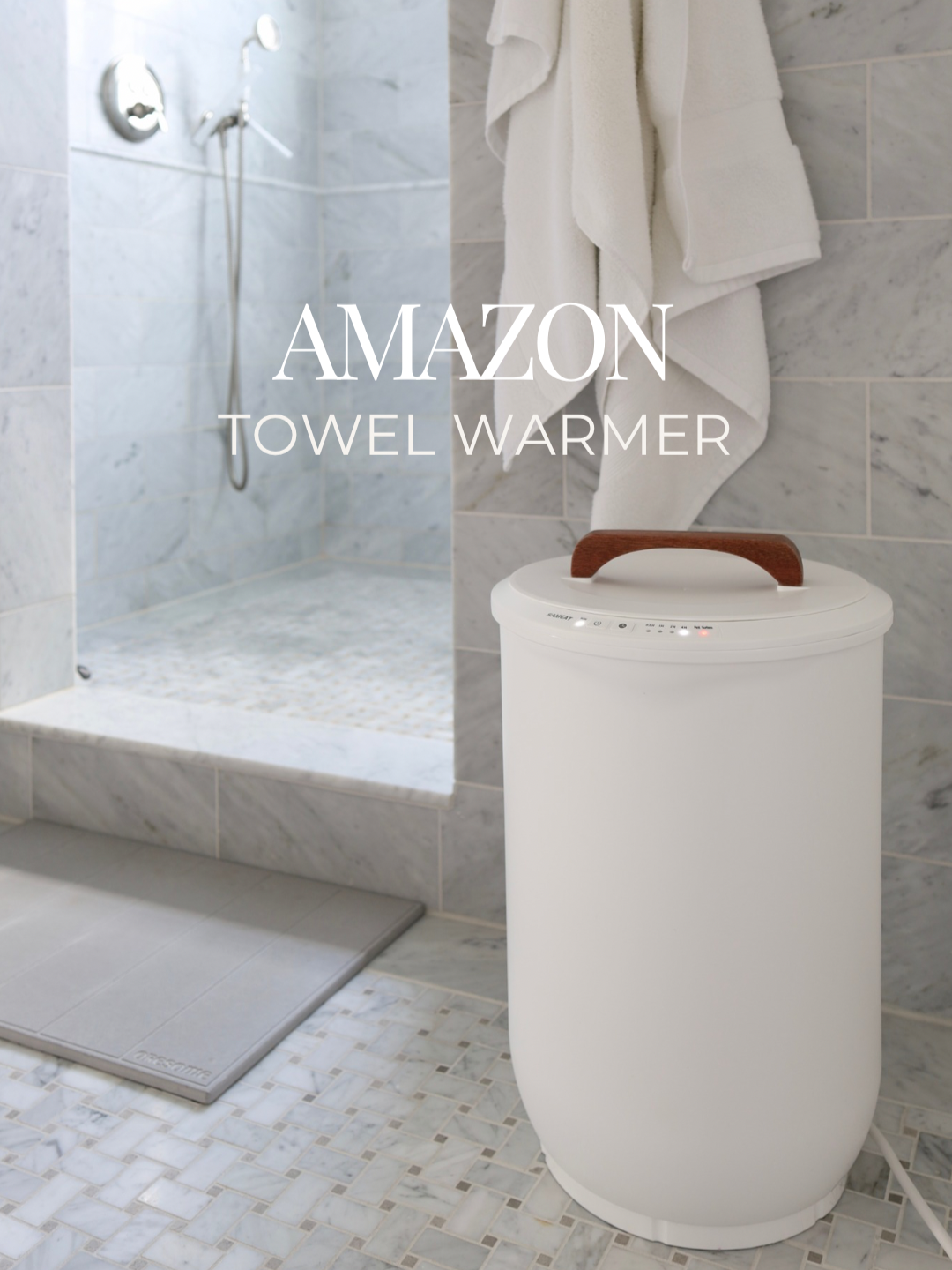 Affordable luxury you didn't know you needed! This towel warmer from Amazon is on deal and I think you need to check it out. Find the link in comments - scroll to the TikTok tab!  #luxuryfinds #amazonmusthaves #towelwarmer