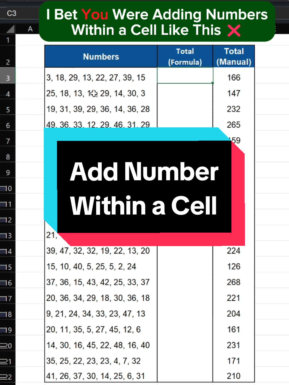 Crazy Excel Trick in 15 Sec 🥶 #Excel  #tips #fyp ##viral #tutorial 