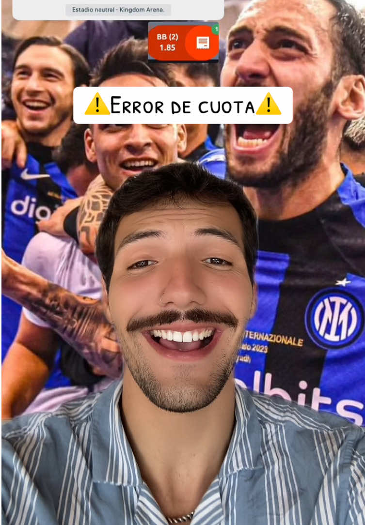 ERROR DE CUOTA ⚠️ INTER VS MILAN 💎🔥 . . . . #futbol #viral #fyp #parati #viral #peru #lima #fypシ #foryou #football #xyzbca #lunes #inter #milan 