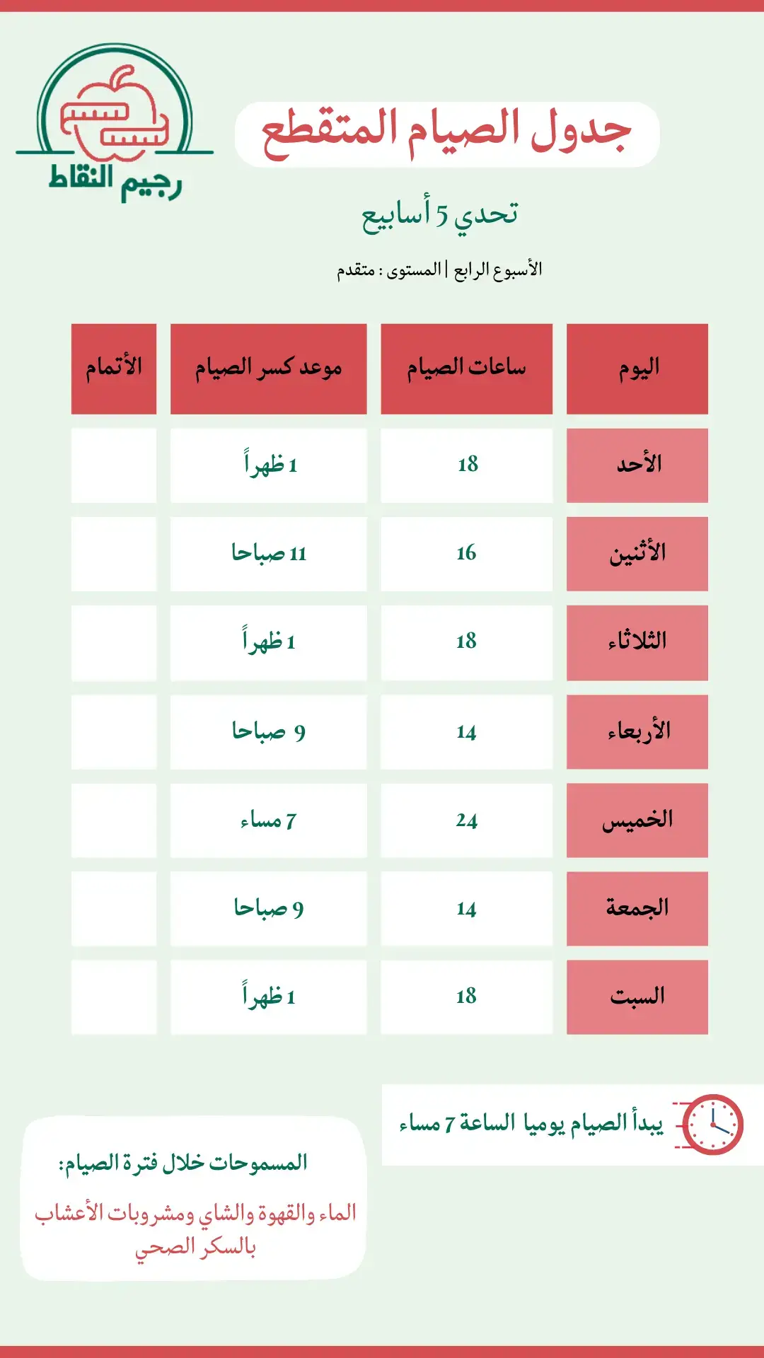 #تحدي #الصيام_المتقطع 