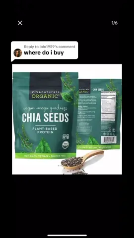 Replying to @lolo1959 Here is an organic option to boost your omega 3’s. Click the orange shopping cart and get yours today 👇#fyp #omega3 #chiaseeds #tiktokshop #tiktokshopfinds 