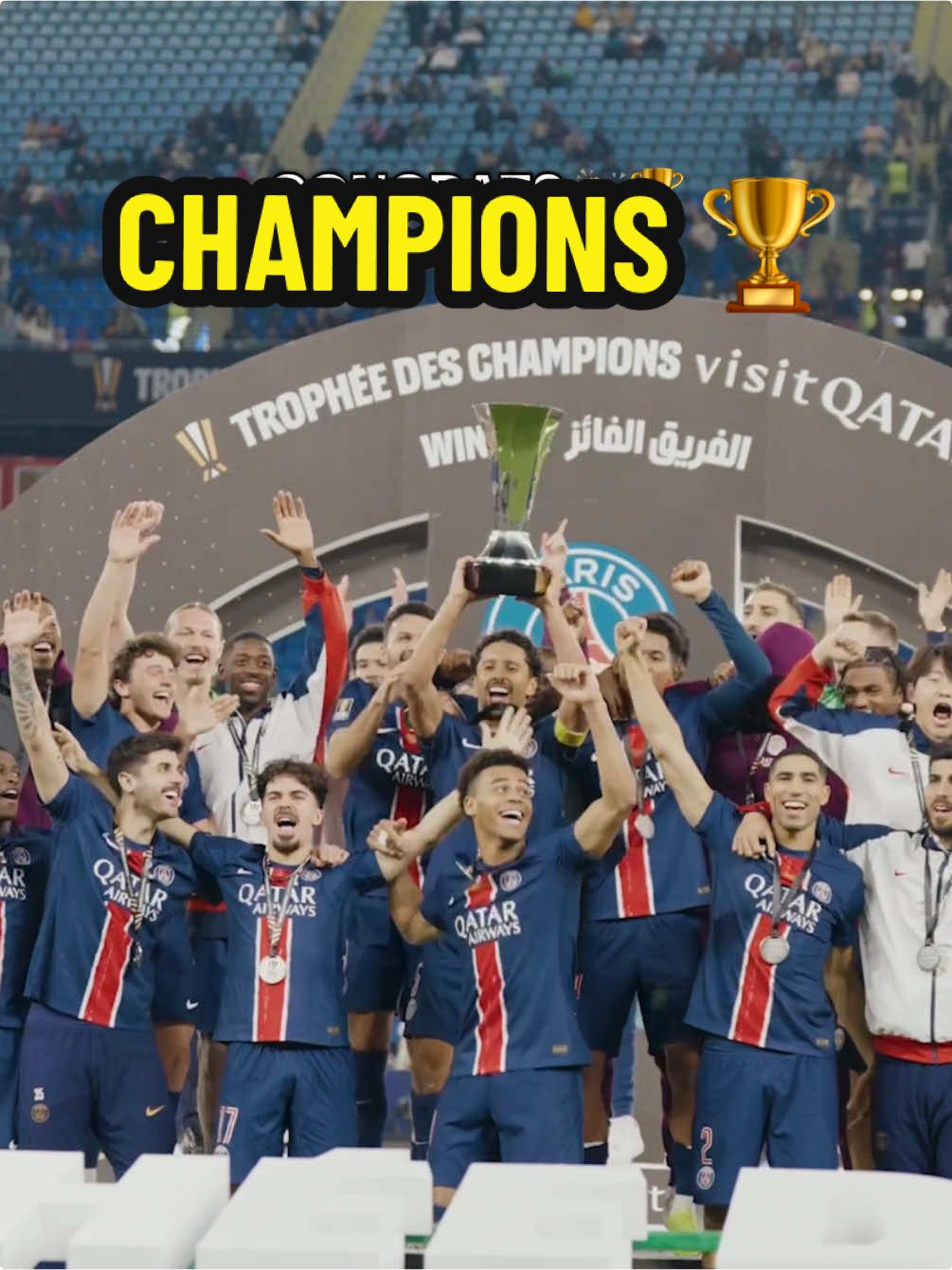 Paris wins the Trophée des Champions 2024/25 🏆 #SportsTiktok #Ligue1 #Ligue1McDonalds #Paris #PSG @psg @OneFootball