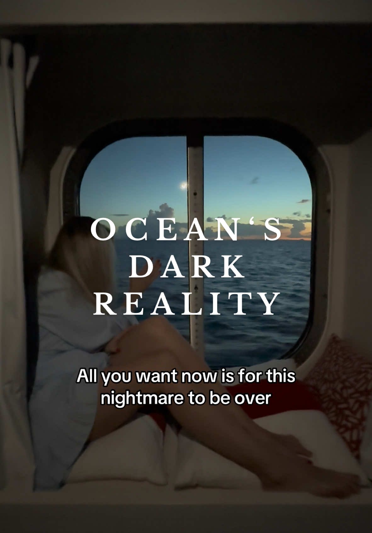 Dreamed of a cruise, but reality hit differently… 🌊🛳️ #cruiseship #cruiselife #cruisetok #cruiseadvice #cruiseaddict #stor #scarystorytime #darkocean #scary #scarytiktoks #darkness #oceanvibes #oceanlife 