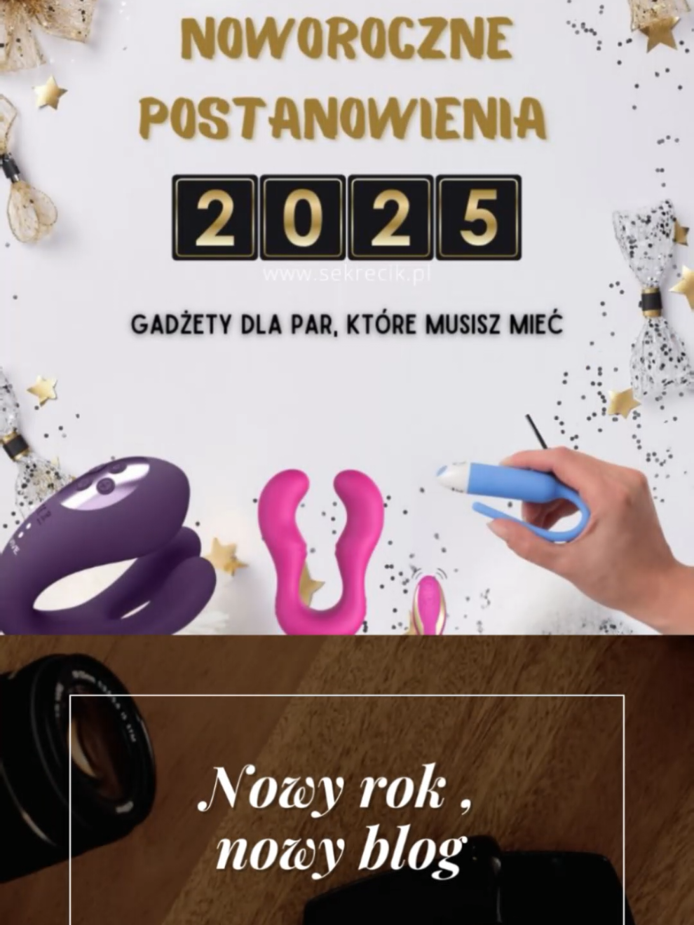 na wieczór polecamy niwy wpis na naszym blogu ✨️ Zapraszamy Cię może skusisz się na noworoczne przyjemności ❤️ 🌐 🌐 🌐 https://sekrecik.pl/blog/noworoczne-postanowienia-gadzety-dla-par-ktore-musisz-miec #sekrecik #CapCut #shopping #blog #newyear #foryouandme 