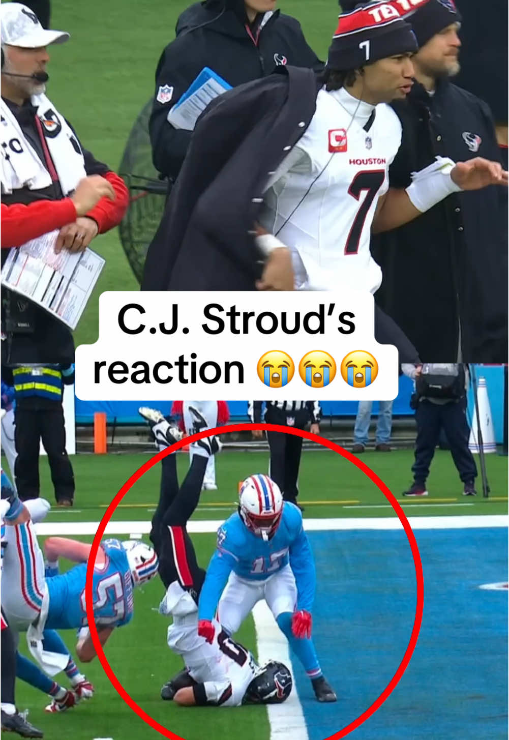 #CJStroud after this Davis Mills run 😅 (📺: CBS) #nfl #texans