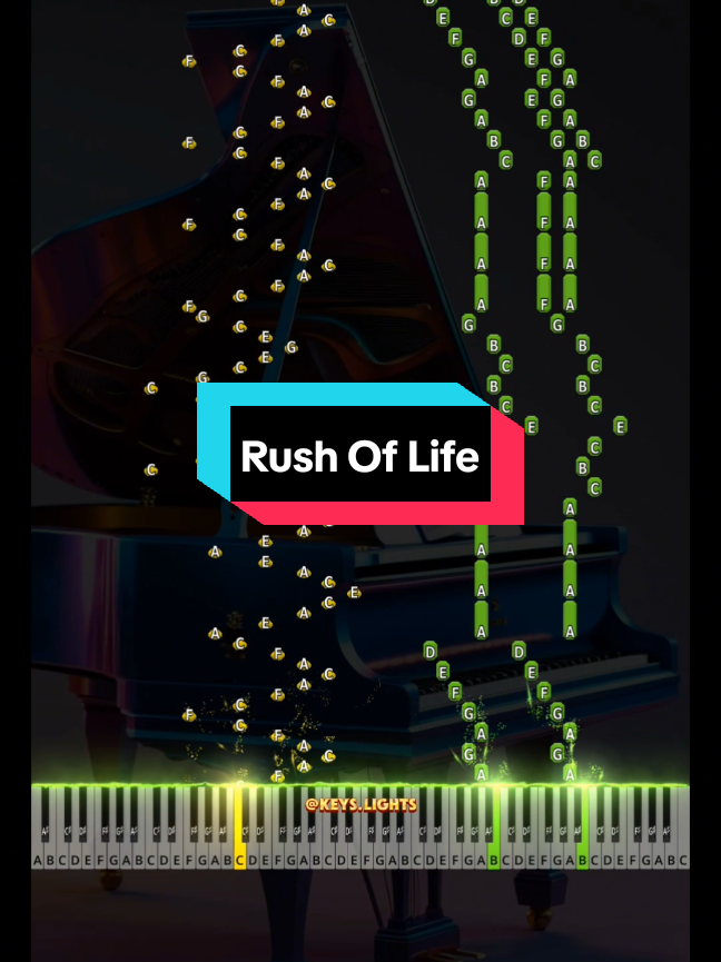 🔴 Rush Of Life 💫 (Intermediate Piano Tutorial) #piano #pianotutorial #easypiano #easypianotutorial #rushoflife #tonyann 