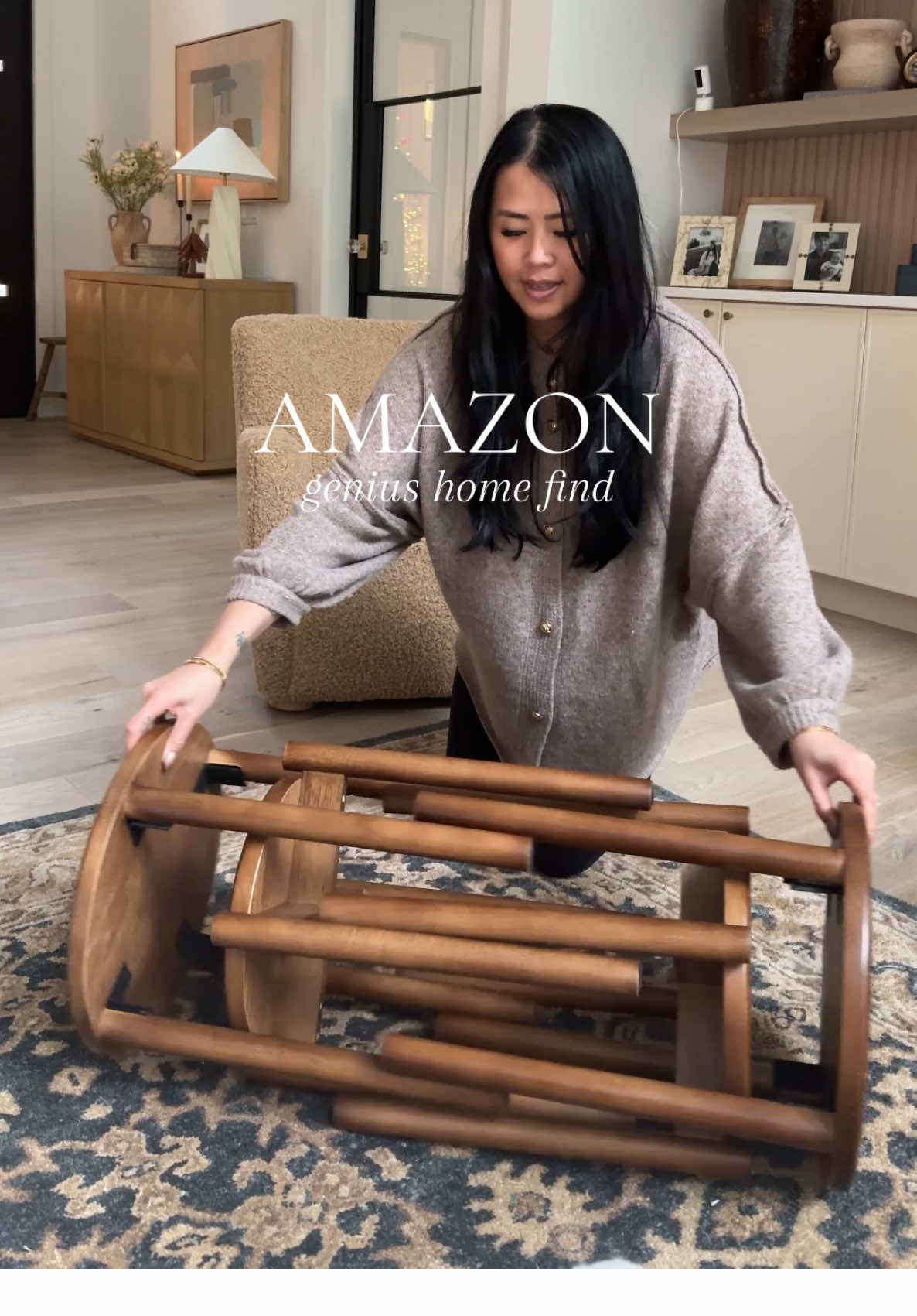 side table that transforms into four stools is pure genius! ✨🪑My mom saw it and bought one right away!! It’s my go-to anytime we have guests over and need extra seating. Plus, it doubles as a stylish side table or coffee table—functional and chic! #amazonhome #amazonfinds #amazonmusthaves #amazongadgets genius home finds, small space solutions, transformer furniture, #transformerfurniture #homedecor mydomaine #ltkhome #apartmenttherapy