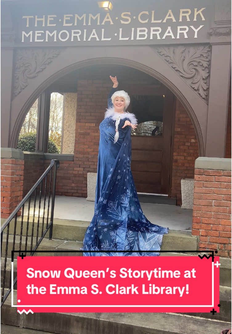 The Snow Queen had “snow” much fun at the Emma S. Clark Library yesterday for a snowy story time and LOTS of freeze dance! #timelesstalesentertainment #emmasclarklibrary #library #setauket #partyprincess #princessparty #letitgo #readwithyourkids #longisland #bestoflongisland 