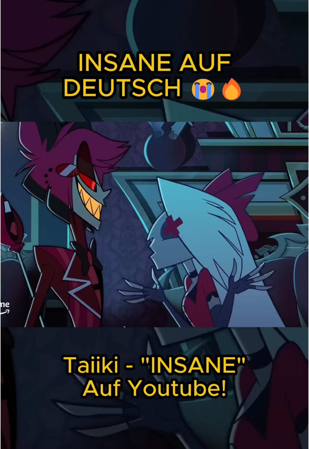 Sag mir, macht mich das insane? ❤️🔥🎀 #Taiiki #hazbinhotel #alastor #vaggie #singing #insane #fyp #charliemorningstar #hazbinhotelcover