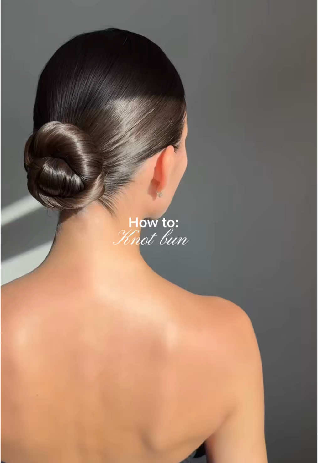 How to: knot bun 🫶🏻 such a cute updo look! #knotbun #hairstyles 