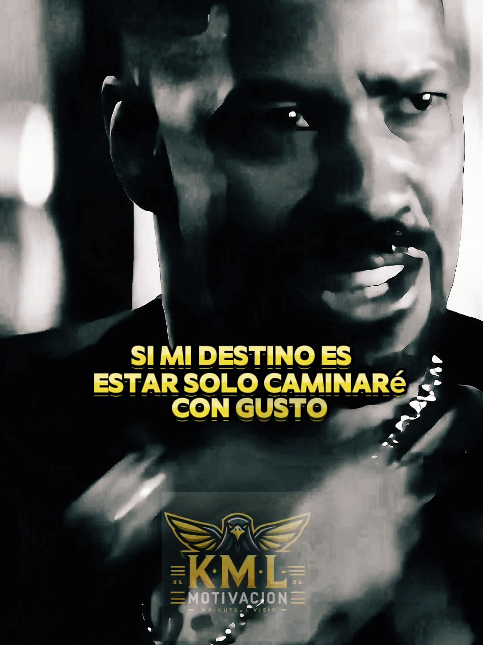 Si mi destino es estar solo caminaré con gusto #verdad #motivacion #denzelwashington #reflexiones #status #verdade 