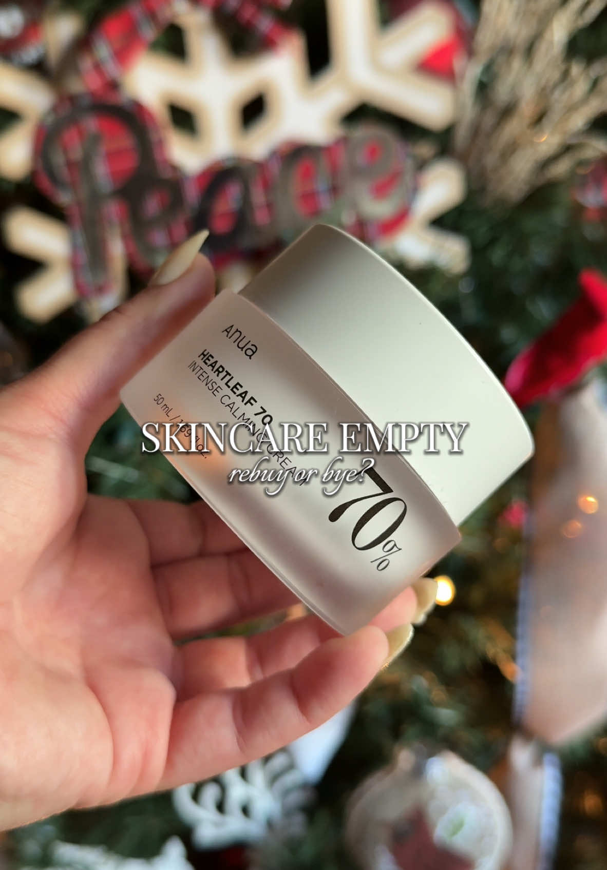 Is this product worth rebuying? What are your thoughts? I like it but I don’t think it’s my favorite! #anua #anuacream #skincareproducts #rebuyorbye #empty #skincareempties 