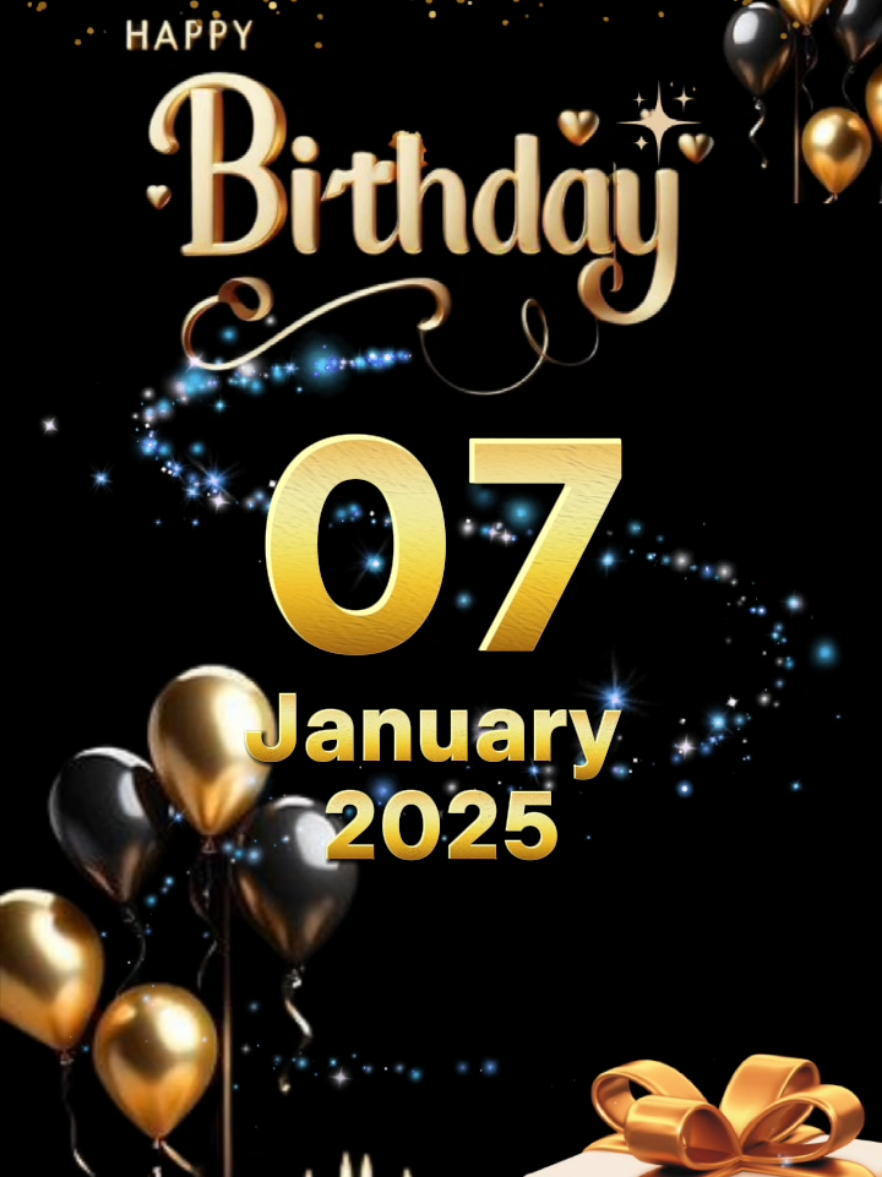 #CapCut birthday 7 January 2025 #birthday #happybirthday #happybirthdaytoyou #birthdaytemplate #hbdtoyou #2025 #special #january #trend #fypシ゚ 