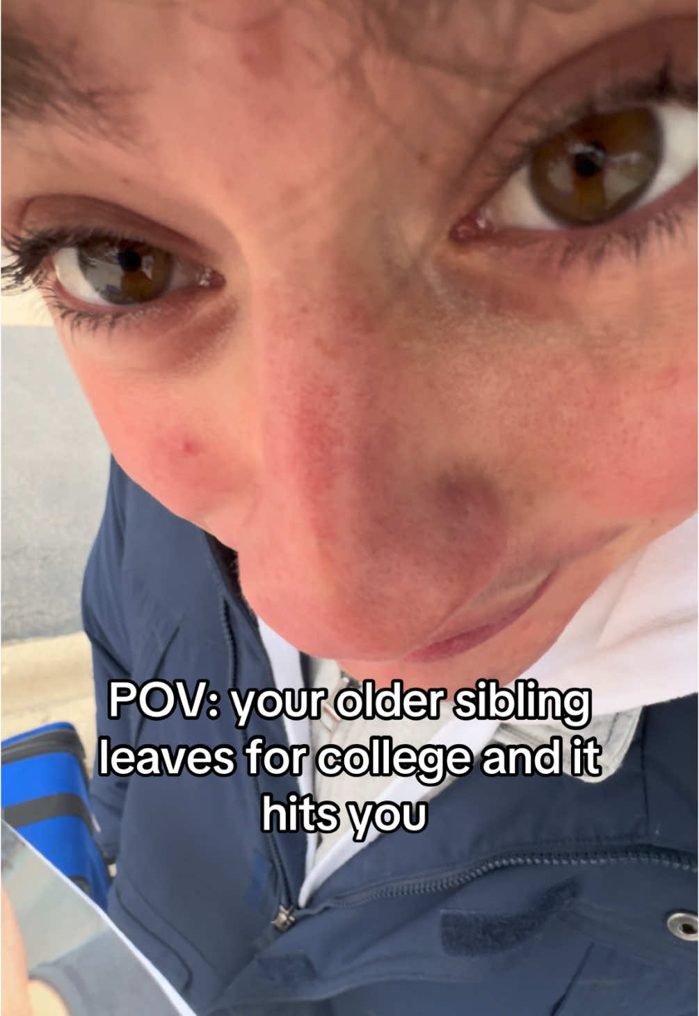 Realizing you guys get along more than you thought 🥲 #relatable #fyp #foryou #foryoupage #comedy #real #viral #school #college #Siblings 