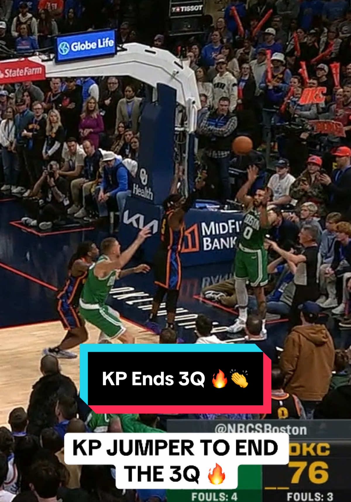 KP on a heater 🔥🔥 @Boston Celtics #NBA #Basketball #Celtics #KristapsPorzingis 