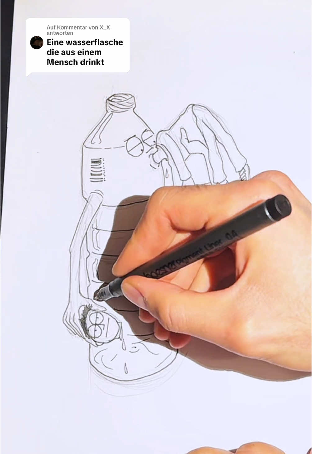 Antwort auf @X_X  DURSTLÖSCHER #art #fyp #fypシ゚ #viral #satisfying #drawing #challenge #calligraphy 