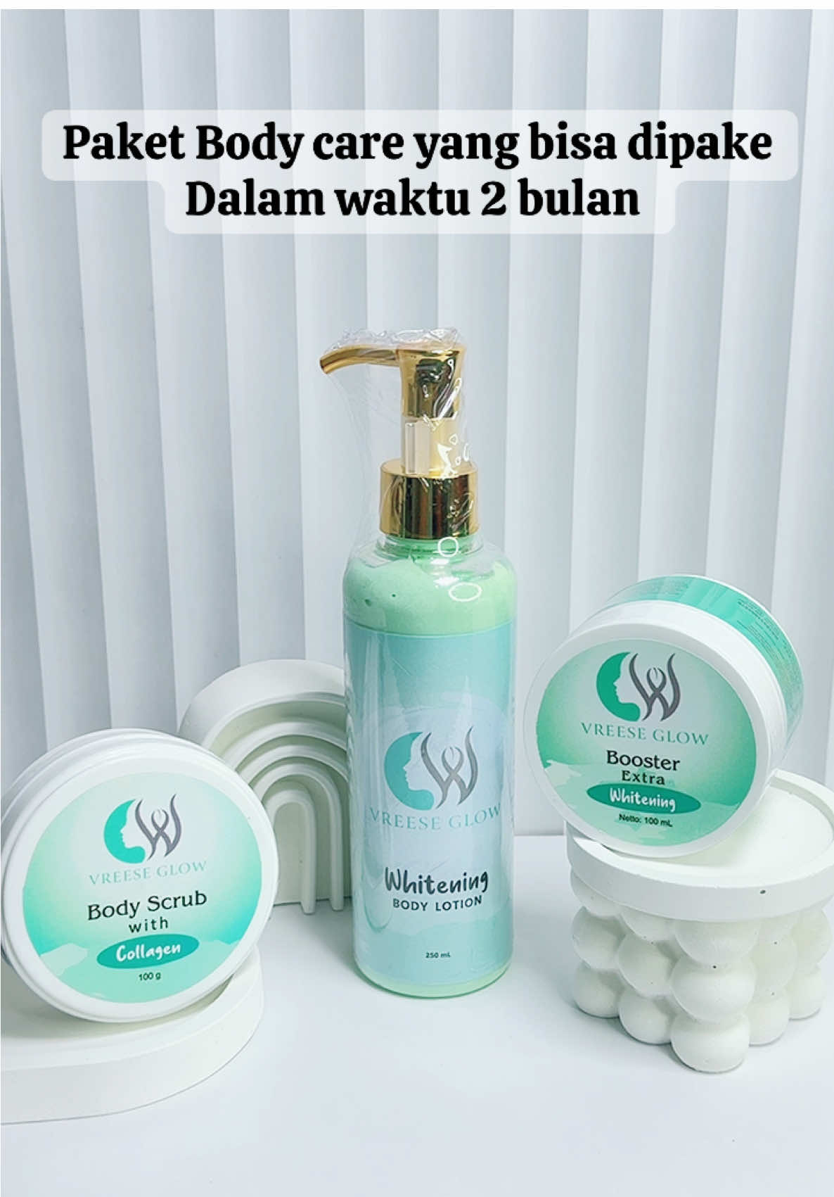 Paket Bodycare dari Vreese Glow yg bisa dipake dalam jangka waktu dua bulanan !! #fyp #madudanracun #fypシ #bodycarebpom #vreeseglow 