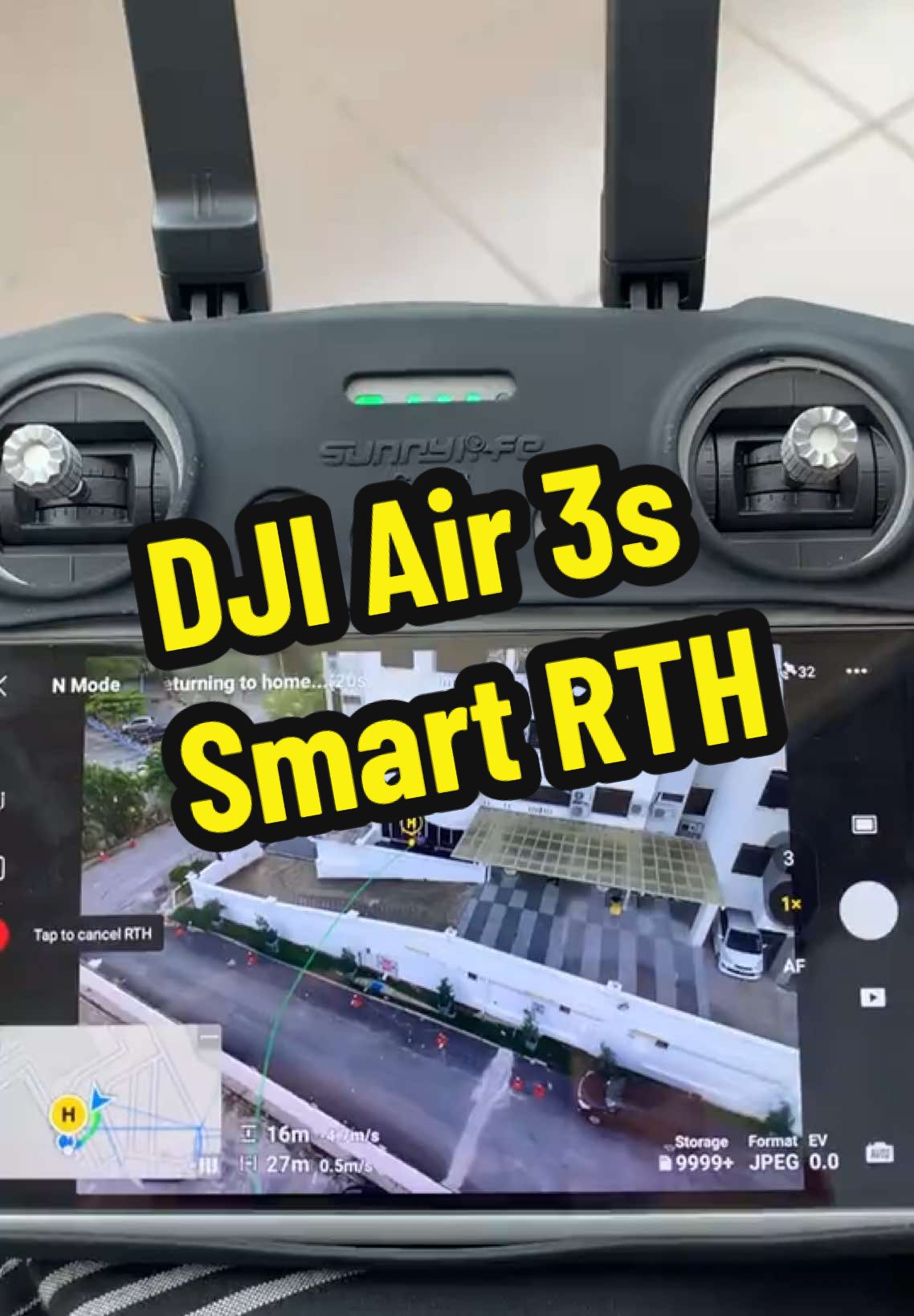 DJI Air 3s SMART RTH FUNCTION  #djiair3s  #djismartrth #smartrth #dji