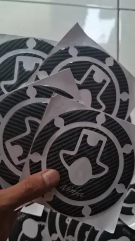 sticker timbul tutup tangki ninja r ss rr old new & stiker segitiga kunci kontak ninja rr old new