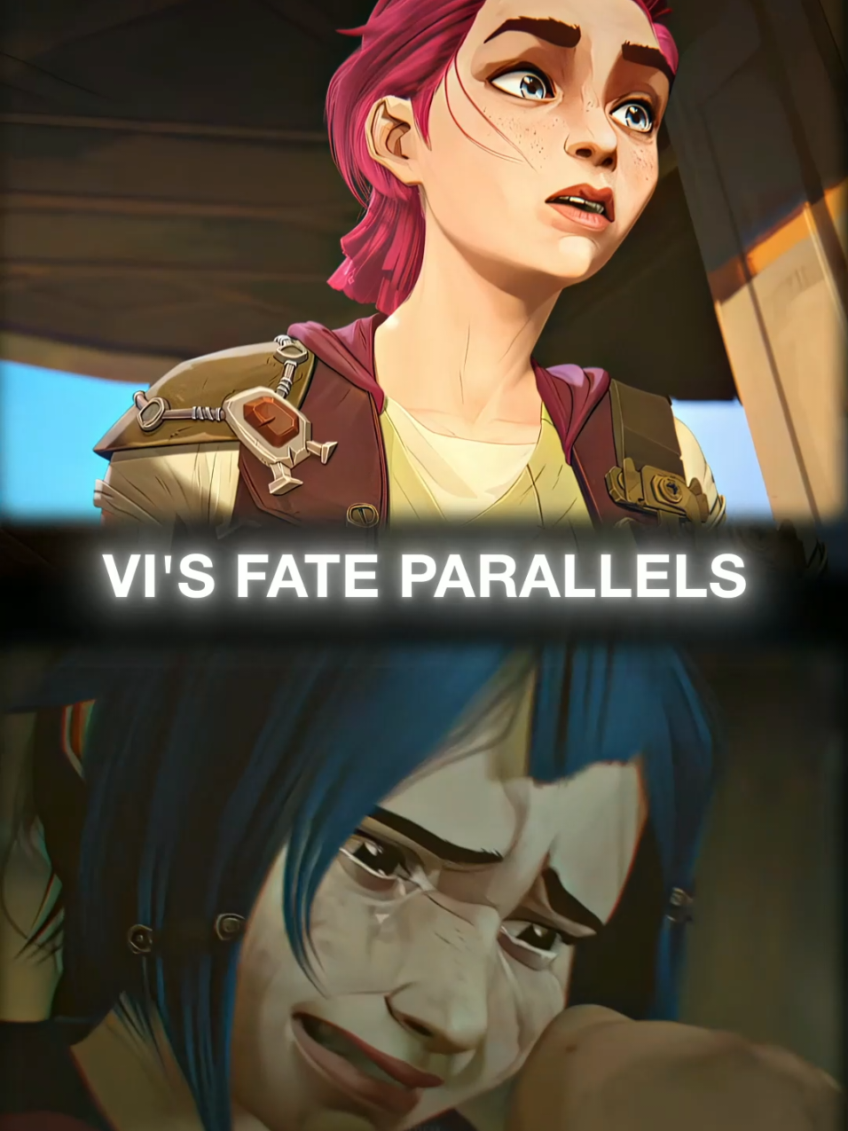 Vi's Fate 😭 Poor Powder 😞 #viarcane #arcane #arcaneseason2 #jinx #jinxarcane #netflix #riotgames #leagueoflegends 