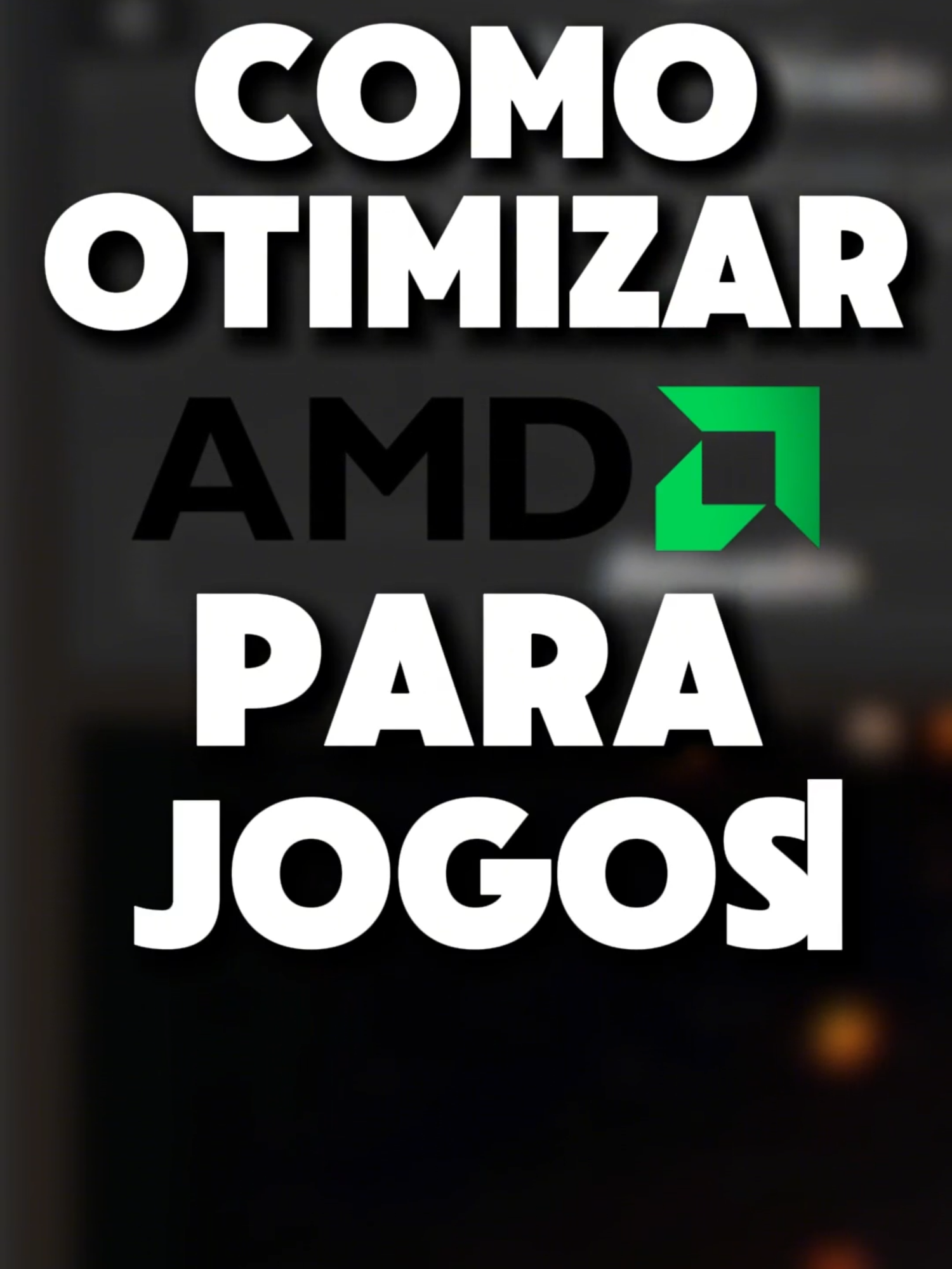 COMO OTIMIZAR E CONFIGURAR PLACA DE VÍDEO AMD PARA JOGOS #shorts #amd