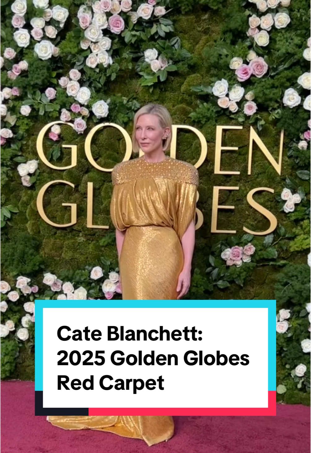 #CateBlanchett goes for gold on the 2025 #GoldenGlobes red carpet.  #disclaimer #tar #borderlands #carol #thorragnarok 